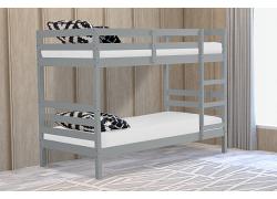 Bailey Grey Kids 3ft Standard Single Wood Wooden Bunk Bed Frame 1
